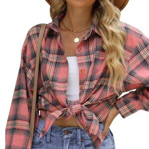 Fantaslook Plaid Flannel Women's Shirt